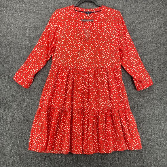 Joules Dresses & Skirts - Joules Dress Womens 6 Red Polka Dots Tiered Boho Cottagecore Peasant‎ Western